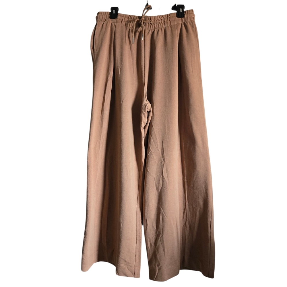 H&M Wide Leg Drawstring Pants - Tan Size M